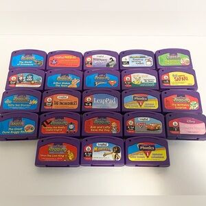 LEAP FROG Learning System Purple Lot of 23